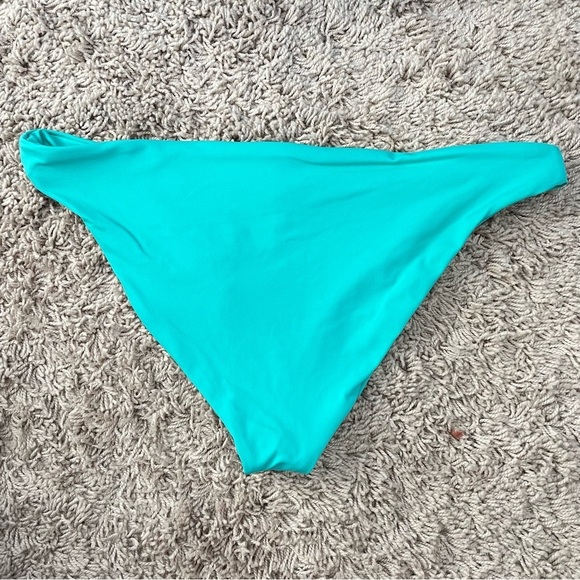 GIRLFRIEND COLLECTIVE Bay Bikini Bottom in Aqua Medium - Picture 7 of 7